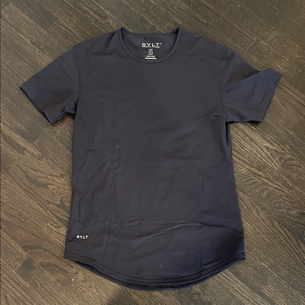 BYLT Basics Dark Blue Short Sleeve Tee